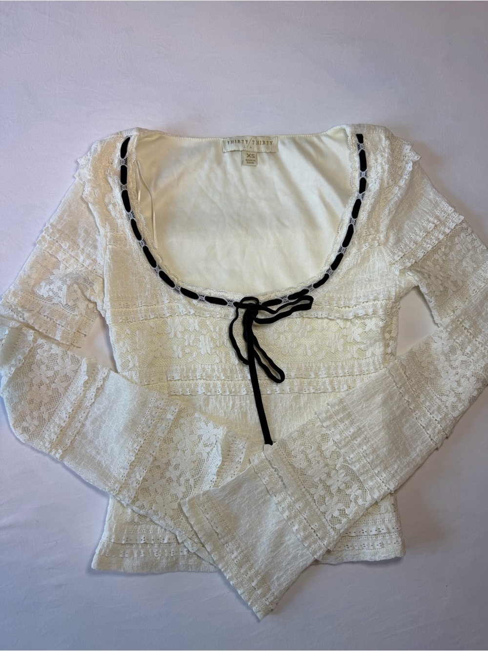 Thirty/Thirty lace long sleeve